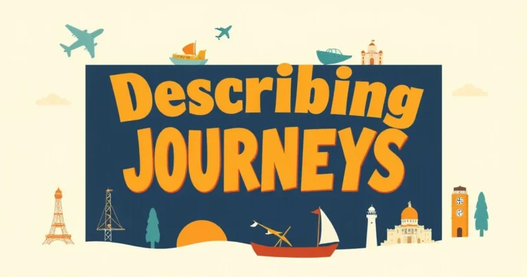 Illustration for Describing Journeys: A Guide to Adjectives for Trips
