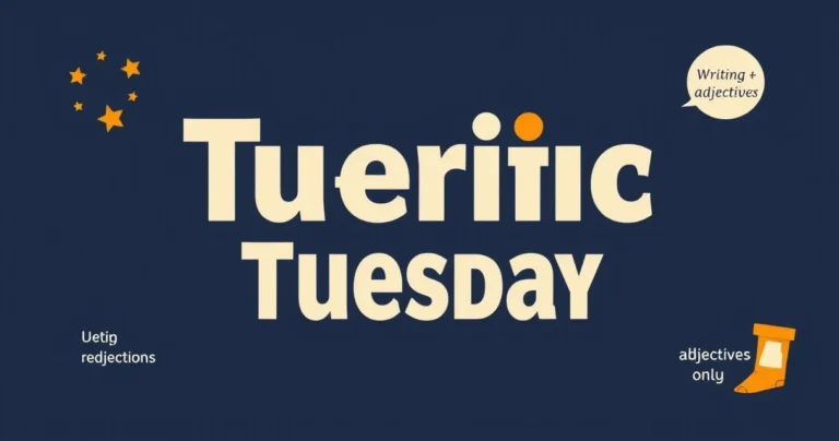 Illustration for Terrific Tuesday: Mastering Adjectives for the Second Day of the Week