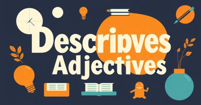 Illustration for Descriptive Adjectives: Mastering Types and Usage