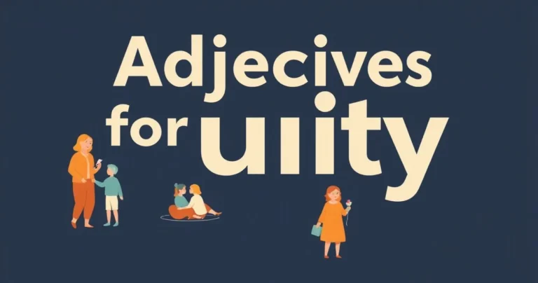 Illustration for Adjectives for Unity: A Comprehensive Grammar Guide