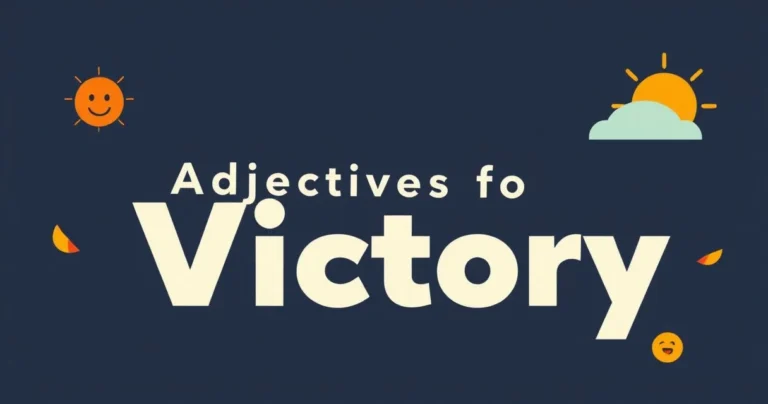 Illustration for Adjectives for Victory: Mastering Triumphant Descriptors