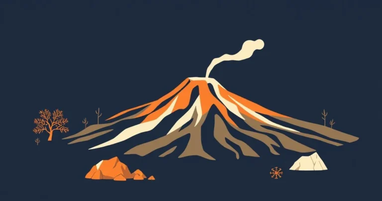 Illustration for Describing Volcanoes: A Guide to Adjectives