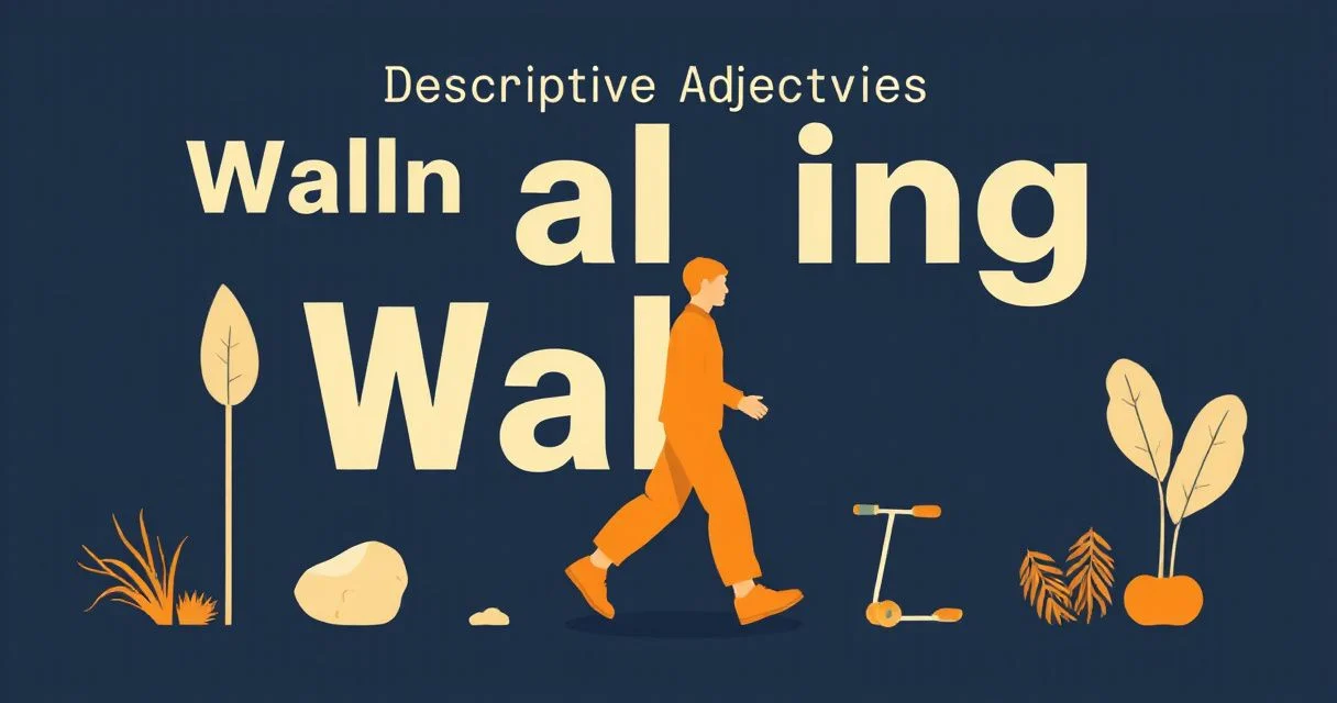 Illustration for Descriptive Adjectives for Walking: A Comprehensive Guide