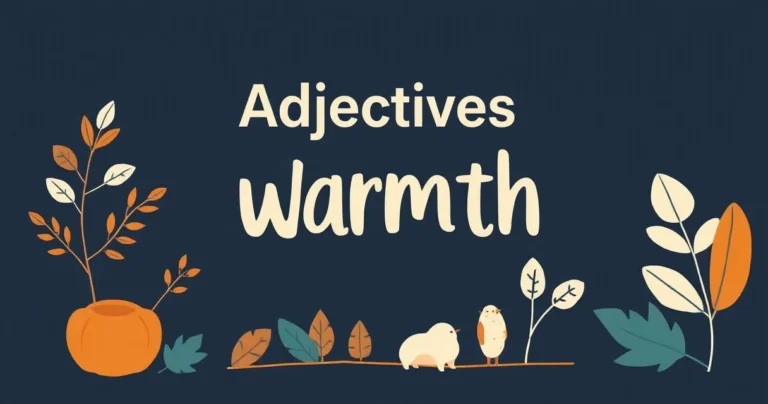 Illustration for Adjectives for Warmth: A Comprehensive Guide
