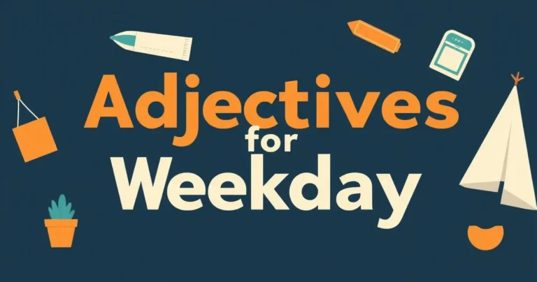 Illustration for Adjectives for Weekdays: A Comprehensive Guide
