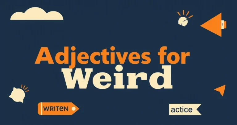 Illustration for Adjectives for “Weird”: A Comprehensive Guide