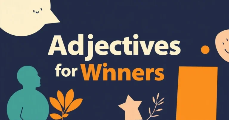 Illustration for Adjectives for Winners: Mastering Descriptive Language