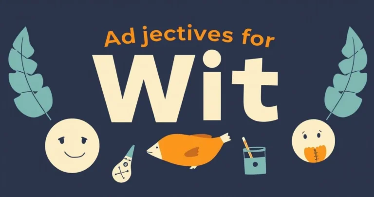 Illustration for Adjectives for Wit: Enhancing Your English Vocabulary