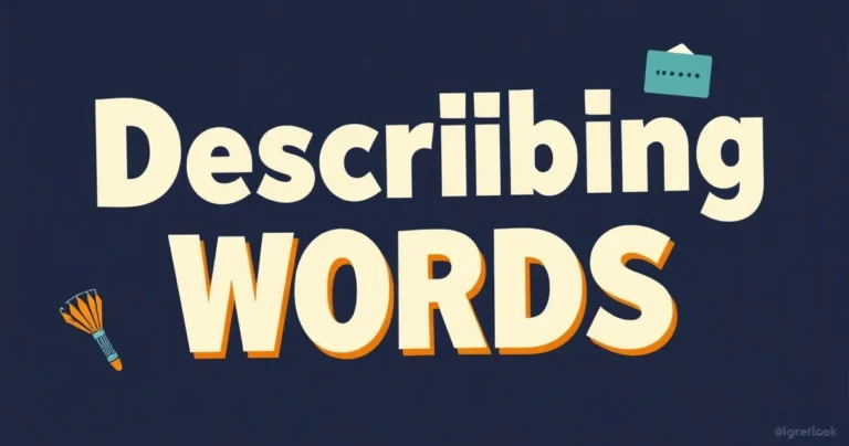 Illustration for Describing Words: A Comprehensive Guide to Adjectives