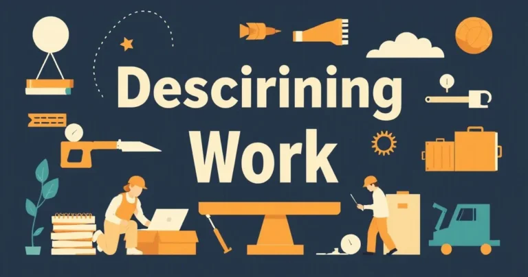 Illustration for Describing Work: A Guide to Adjectives for Professional Contexts