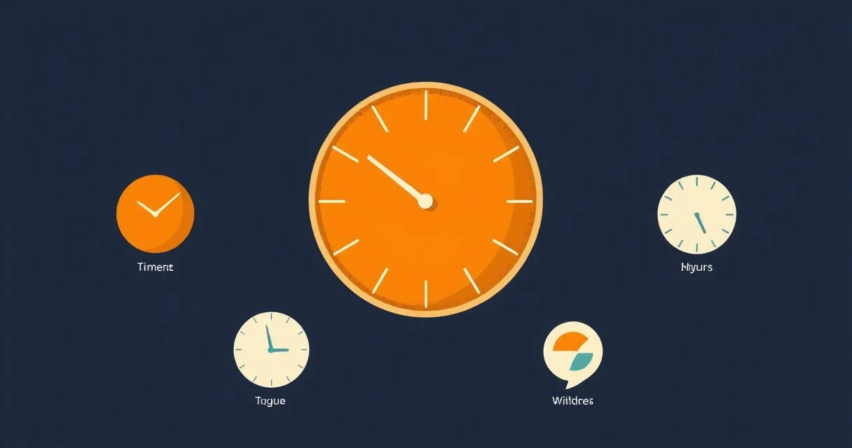 Illustration for Describing Time: Mastering Adjectives for Years in English