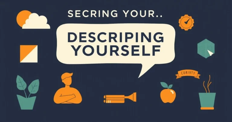 Illustration for Describing Yourself: Mastering Adjectives for Self-Portrayal