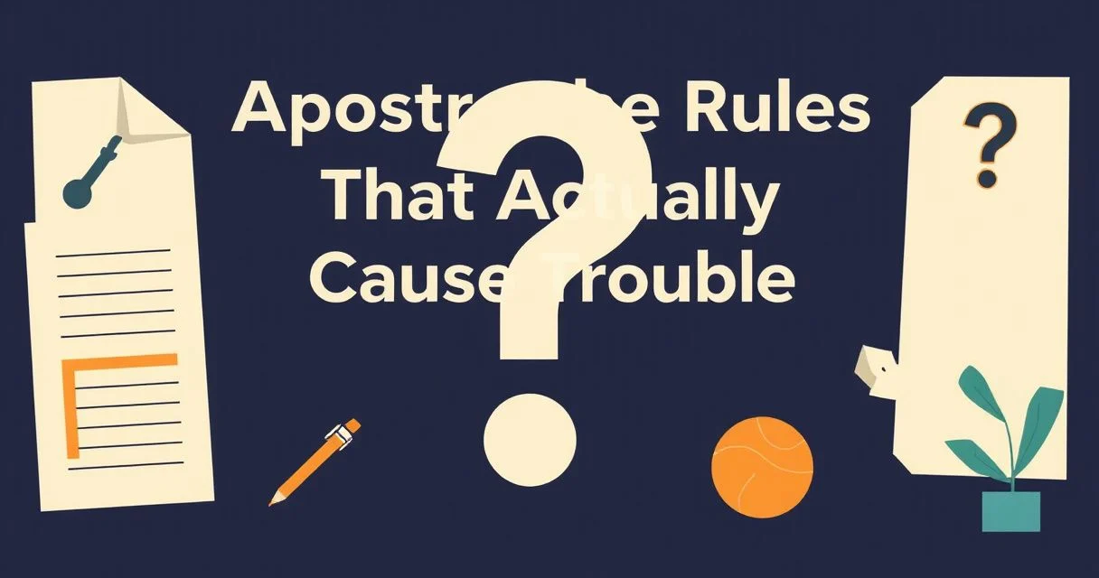 Illustration for The Apostrophe Rules That Actually Cause Trouble