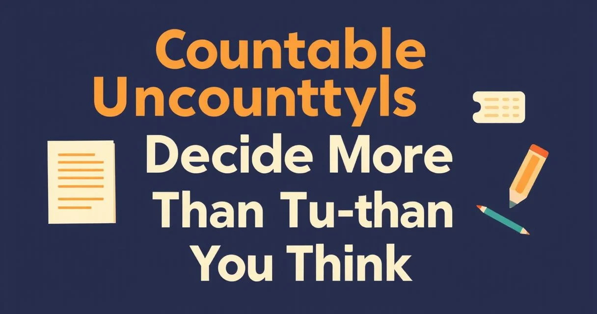 Illustration for Countable and Uncountable Nouns Decide More Than You Think