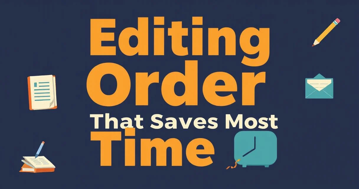 Illustration for The Editing Order That Saves the Most Time