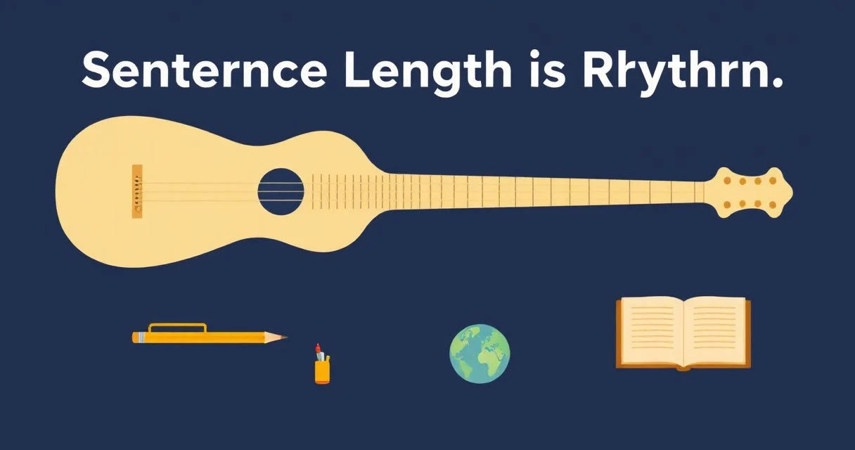 Illustration for Sentence Length Is a Rhythm Instrument