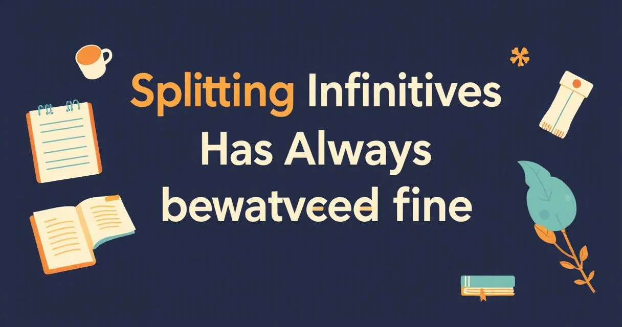 Illustration for Splitting Infinitives Has Always Been Fine