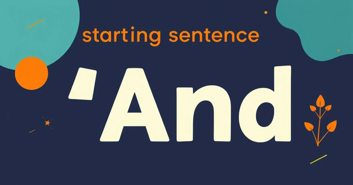 Illustration for Starting a Sentence With “And” or “But”