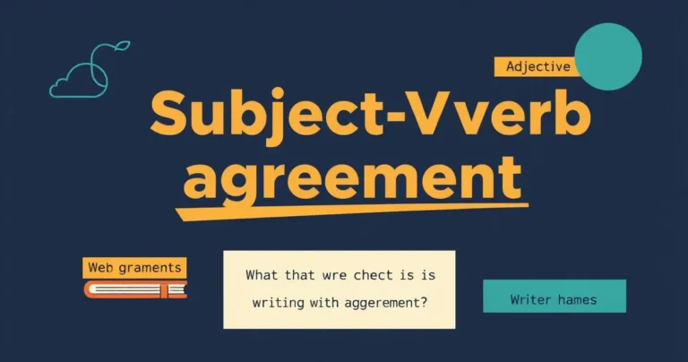Illustration for Subject-Verb Agreement: The Cases That Actually Trip People