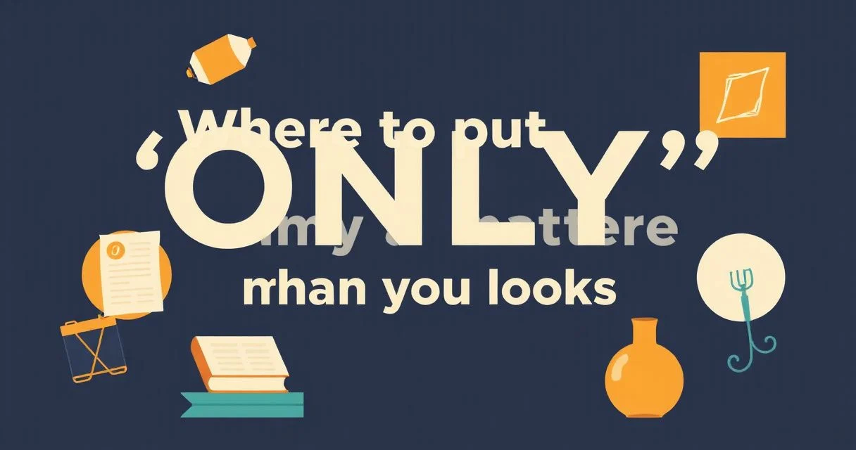 Illustration for Where to Put “Only”, and Why It Matters More Than It Looks