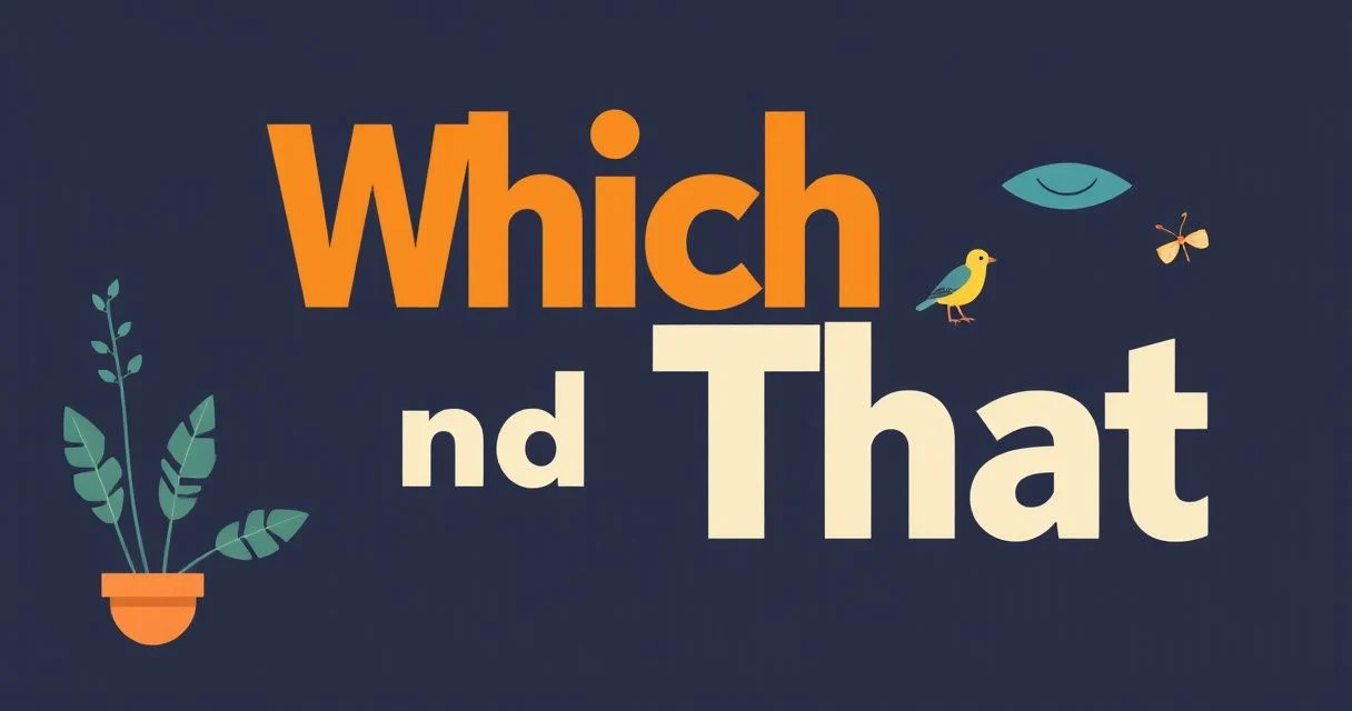 Illustration for “Which” and “That”: The Comma Tells You Which One
