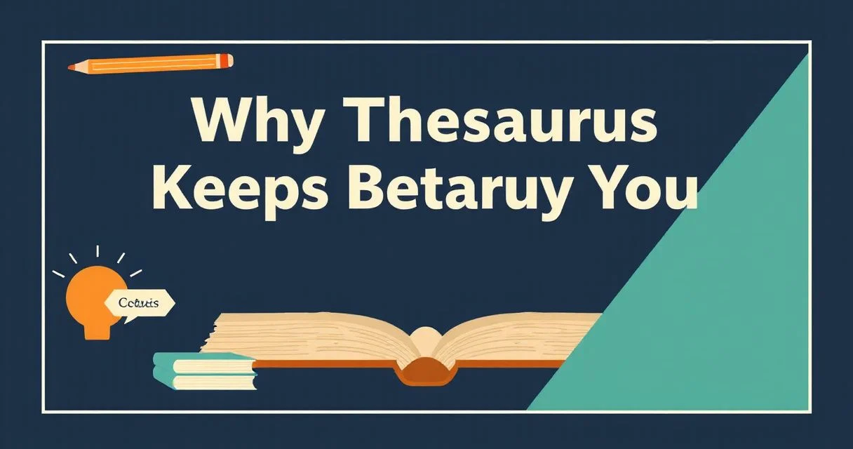Illustration for Why the Thesaurus Keeps Betraying You