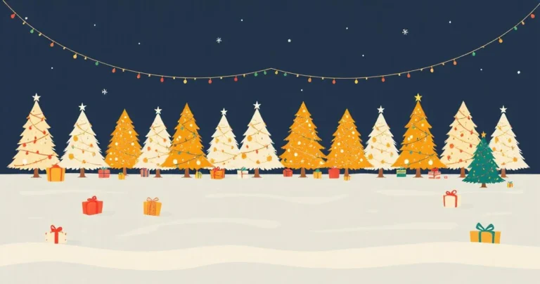 Illustration for 81 Adjectives for Christmas